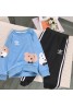 アディダス 子供服 ｔシャツ 長袖 ズボン 丸首コットン スポーツ 秋 上下セット 熊