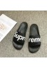 supreme スリッパ、バスルームや海辺で履き 赤黒選べ