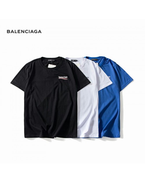 バレンシアガ tシャツ 潮流風 経典ファッション　男女兼用 コットン製 ソフト