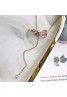 スワロフスキー ネックレス 可愛い 蝴蝶デザイン、キラキラダイヤモンド付き お洒落長短調節可能