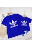 アディダス 親子服 スポーツ風 adidas tシャツ 半袖 コットン製 ソフト