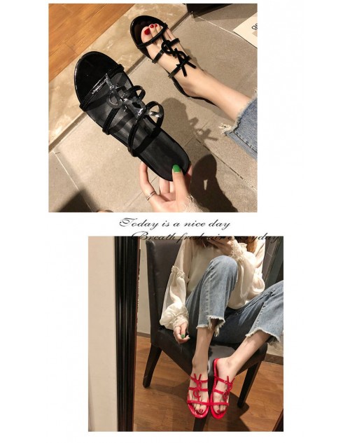  YSL サンダル 夏フラットスリップ 三色選べ