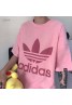  アディダス tシャツ半袖　ピンク オシャレ人気 スポーツ風adidasティシャツ