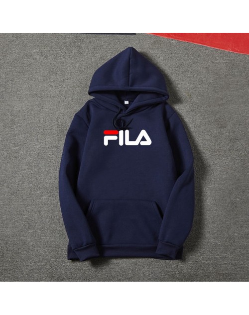 FILA パーカー カジュアル 帽子付き 厚い長袖スウェットファッションカジュアル 超人気