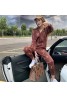 ルイヴィトン長袖シャツ パンツセット 編み物 ファッションカジュアルスーツ女性向け