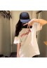 バーバリー Tシャツ半袖 コットン製 お洒落刺繍logo付き ファッション カジュアル トップス 男女兼用ペア揃い