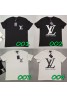 ルイヴィドン ｔシャツ 半袖 カジュアル お洒落モノグラム  丸首コットン製　カップル向け 男女兼用 潮流人気