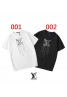 ルイヴィドン ｔシャツ半袖 お洒落logo付き コットン製 カジュアル 男女兼用 潮流人気    