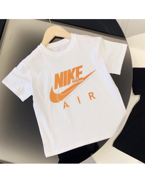 NIKE ナイキ Tシャツ半袖 子供と大人向け お洒落logoプリント付き スポーツ風 コットン製 カジュアル トップス ファッション潮流 親子服