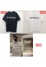 バレンシアガ ｔシャツ 薄い 秋 丸首 コットン トップス プリント レディース ゆったり メンズ ジェンダーレス 白 黑 シンプル