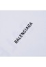 バレンシアガ ｔシャツ 薄い 秋 丸首 コットン トップス プリント レディース ゆったり メンズ ジェンダーレス 白 黑 シンプル