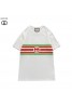グッチ ｔシャツ 半袖 コットン トップス プリント レディース おしゃれ ゆったり 夏物 服 ラウンドネック 部屋着 ブランド 人気 黒 白 男女兼用
