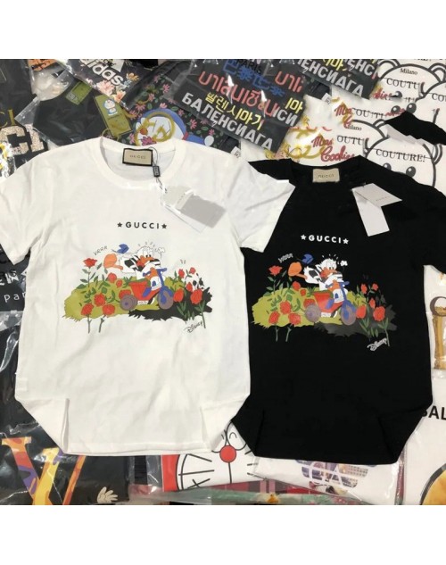 グッチ ｔシャツ 半袖 コットン トップス プリント コットン ブランド かっこいい レディース おしゃれ ゆったり メンズ ドナルドダック