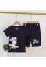 フィラ ｔシャツ 子供服 上下セット 半ズボン イルカ 丸首コットン トップス プリント