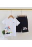 フィラ ｔシャツ 子供服 上下セット 半ズボン イルカ 丸首コットン トップス プリント