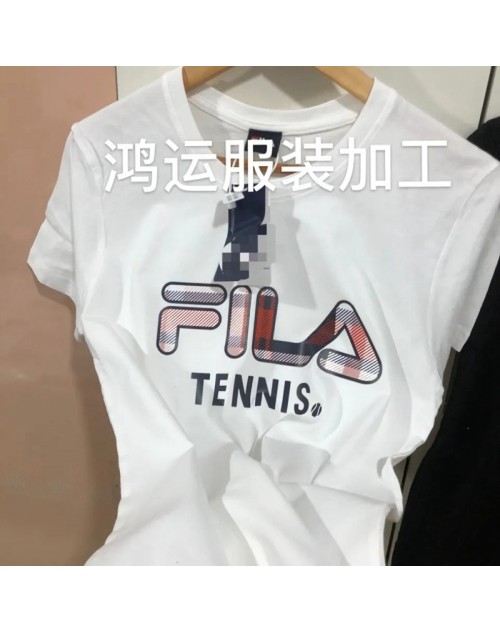 フィラ ｔシャツ 半袖 トップス プリント 丸首コットン 親子 男女兼用