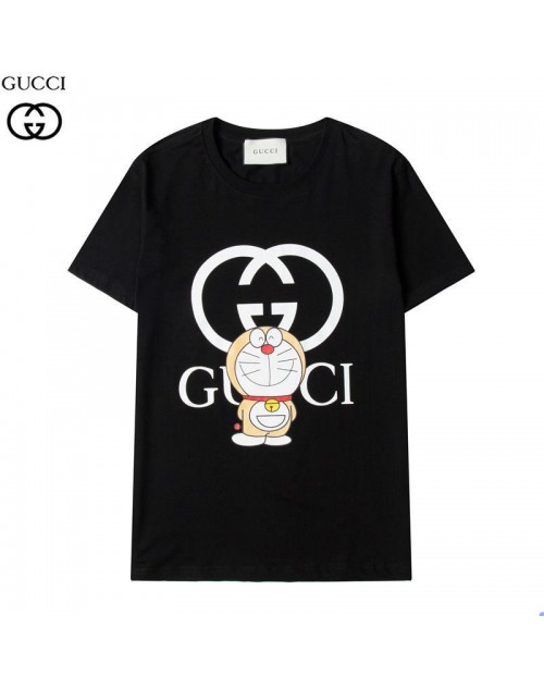 グッチ ｔシャツ 半袖 コットン トップス 男女兼用 ドラえもん