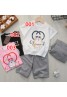 グッチ ｔシャツ 子供服 上下セット 半ズボン ドラえもん 丸首コットン かわいい