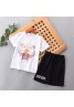 ケンゾー ｔシャツ 子供服 トップス 上下セット 半ズボン プリント 丸首コットン