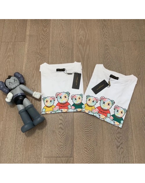 ルイヴィトン ｔシャツ 半袖 コットン トップス ブランド 男女兼用