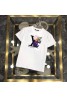 ルイヴィトン ｔシャツ 丸首コットン 薄い ドナルドダック トップス ファッション潮流 男女兼用