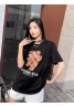 バレンシアガ tシャツ半袖 可愛い モノグラム コットン製 丸首 カジュアル 女性