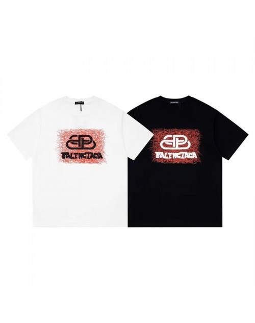 バレンシアガ ｔシャツ 夏 カジュアル 生徒 半袖 2023新品