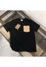 バーバリーｔシャツ 黒白 短袖 カジュアル 男女兼用