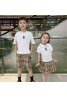 バーバリー 子供服 ｔシャツ 上下セット スカート 男女 かっこいい 人気