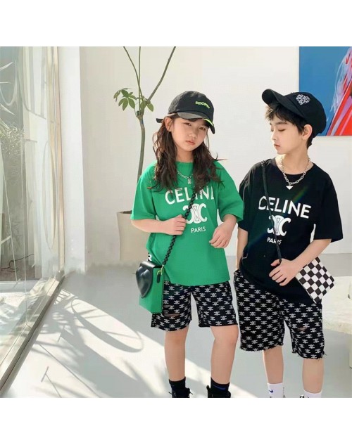 セリーヌ celine Tシャツ 子供服 モノグラム キッズ服 人気 90 - 160cm