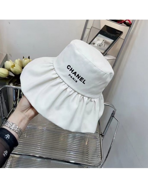 シャネル キャップ 魚師の帽子 オシャレ 刺繍logo付き 日焼け止め カジュアル ファッション  