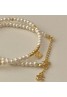 シャネル ネックレス 真珠のネックレス 優雅 ネックレスアクセサリー 芸能人愛用