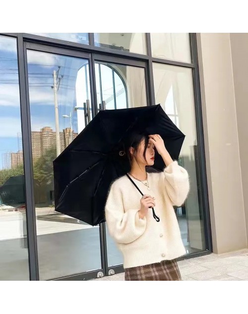 シャネル 傘 ファッション 高品質 黒 日焼け止め 日傘 折りたたみ雨傘 晴雨兼用