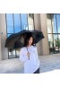 シャネル 傘 ファッション 高品質 黒 日焼け止め 日傘 折りたたみ雨傘 晴雨兼用