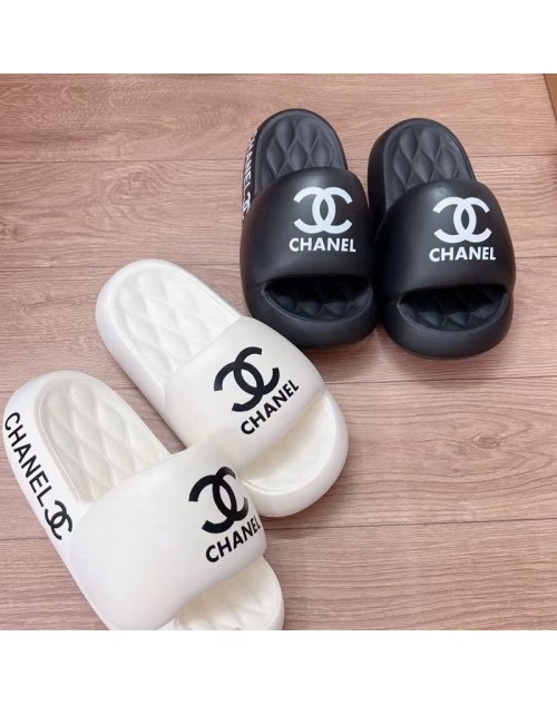 シャネル CHANEL サンダル 2色 スリッパ 厚底 サイズ23～25.5ｃｍ