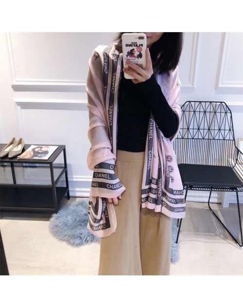 シャネル chanel シャネル スカーフ シルク マフラー 90 * 180cm