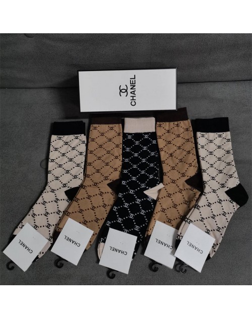 Chanel シャネル靴下 品番：X-LI-CHA-57768ラインで在庫確認とご注文の際、品番を教えてください