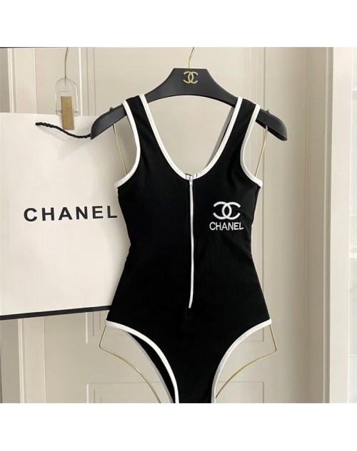 Chanel シャネル水着 品番：X-LI-CHA-58502ラインで在庫確認とご注文の際、品番を教えてください