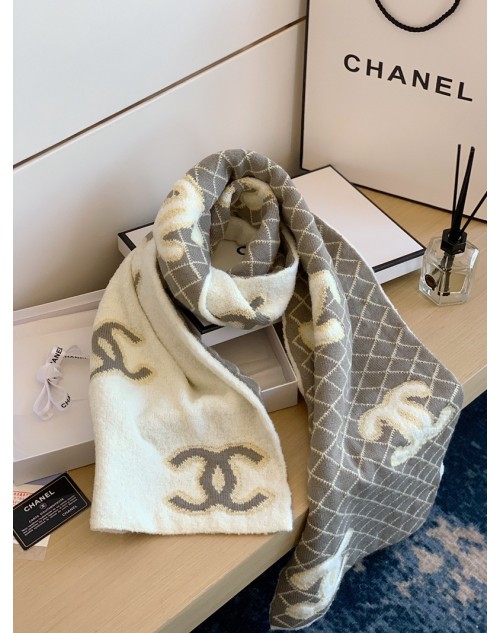 Chanel シャネルマフラー 品番：X-LI-CHA-59055ラインで在庫確認とご注文の際、品番を教えてください