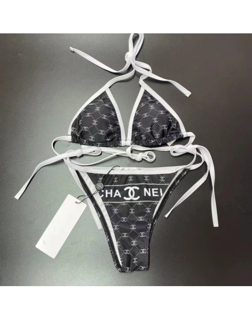 Chanel シャネル水着 品番：X-LI-CHA-59406ラインで在庫確認とご注文の際、品番を教えてください