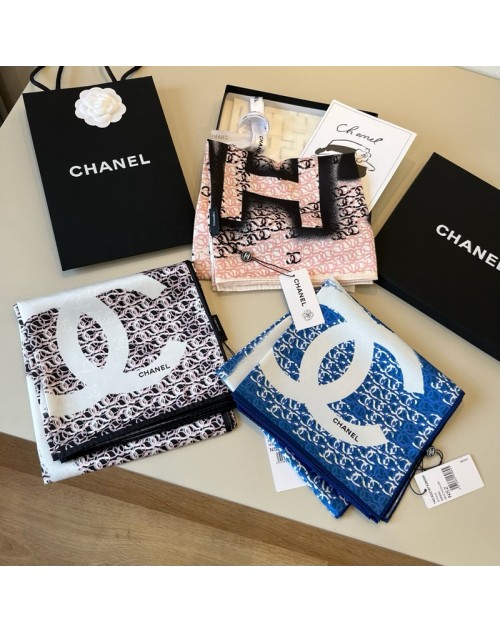 Chanel シャネルマフラー 品番：X-LI-CHA-59957ラインで在庫確認とご注文の際、品番を教えてください