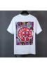 クロムハーツ ｔシャツ 丸首 黒白 オシャレ 男女対応
