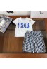 ディオール 子供服セットｔシャツ半袖＋半ズボン 丸首 コットン製 ファッション 男女通用 潮流