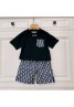 ディオール DIOR 子供服２点セット tシャツ 半パンツ 男女通用 カジュアル