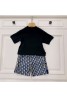 ディオール DIOR 子供服２点セット tシャツ 半パンツ 男女通用 カジュアル