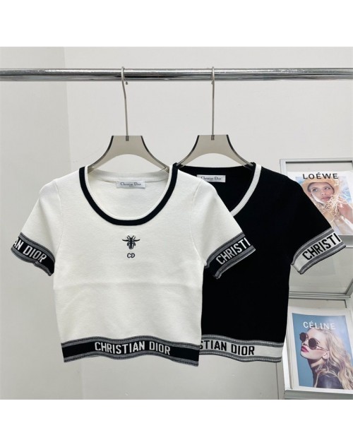 ディオール tシャツレディーズ 2色 S M品番：X-LI-DIO-56649ラインでご注文の際、品番を教えてください