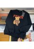 Fendi フェンディ スウェットins風 厚さ かわいいクマ付き 裏起毛  カジュアル 潮流 メンズレデイーズ