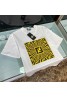 フェンディ Tシャツ モノグラム トップス カジュアル 丸首 コットン製 ソフト メンズ向け 