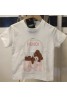 フェンディ Tシャツ 可愛い 半袖 ins風 春夏 モノグラム 人気 男女兼用