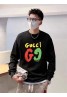 グッチ パーカー 黒白 GG 長袖 カジュアル 男女対応 モノグラム 人気